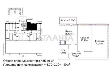 2-rooms apartment apartment by the address st. Mikhaylovskaya Industrialnaya (area 55,0 m2) - Atlanta.ua - photo 22