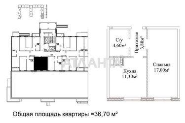 1-room apartment apartment by the address st. Mikhaylovskaya Industrialnaya (area 36,3 m2) - Atlanta.ua - photo 15