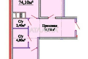 2-rooms apartment apartment by the address st. Mikhaylovskaya Industrialnaya (area 73,6 m2) - Atlanta.ua - photo 15