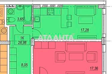 1-room apartment apartment by the address st. Vokzalnyy per (area 29,0 m2) - Atlanta.ua - photo 10