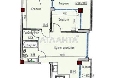 2-комнатная квартира по адресу ул. Софиевская (площадь 53,0 м2) - Atlanta.ua - фото 14