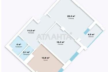 2-rooms apartment apartment by the address st. Ovidiopolskaya dor (area 68,2 m2) - Atlanta.ua - photo 20