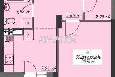1-room apartment apartment by the address st. Grushevskogo Mikhaila Bratev Achkanovykh (area 36,5 m2) - Atlanta.ua - photo 33