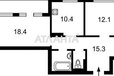 2-кімнатна квартира за адресою вул. Тираспільська (площа 70,0 м2) - Atlanta.ua - фото 15