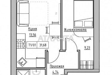 1-room apartment apartment by the address st. Spreysa (area 33,3 m2) - Atlanta.ua - photo 11