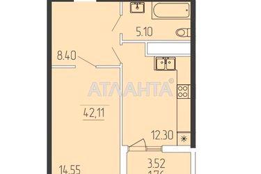 1-room apartment apartment by the address st. Krasnova (area 42,1 m2) - Atlanta.ua - photo 22