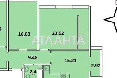3-rooms apartment apartment by the address st. Zhemchuzhnaya (area 86,5 m2) - Atlanta.ua - photo 18