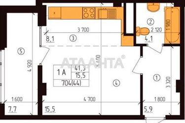 1-room apartment apartment by the address st. Ul Nagornaya (area 42,0 m2) - Atlanta.ua - photo 13