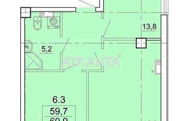 2-rooms apartment apartment by the address st. Karantinnaya Lizoguba (area 60,4 m2) - Atlanta.ua - photo 9