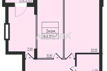 2-комнатная квартира по адресу ул. Дача ковалевского (площадь 63,3 м2) - Atlanta.ua - фото 15