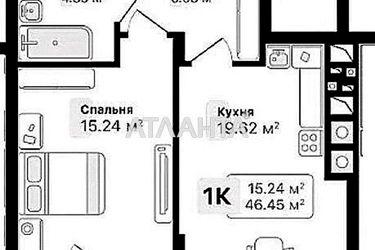 1-room apartment apartment by the address st. Lesnaya (area 46,5 m2) - Atlanta.ua - photo 45