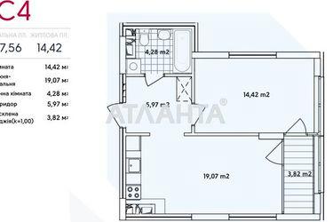1-room apartment apartment by the address st. Semi Kristerov (area 47,6 m2) - Atlanta.ua - photo 10