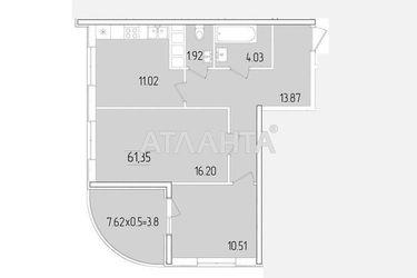 2-rooms apartment apartment by the address st. Krasnova (area 61,4 m2) - Atlanta.ua - photo 7