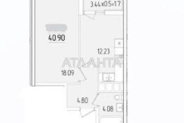 1-room apartment apartment by the address st. Krasnova (area 40,9 m2) - Atlanta.ua - photo 7