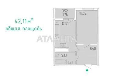 1-room apartment apartment by the address st. Krasnova (area 42,1 m2) - Atlanta.ua - photo 10