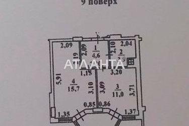 1-room apartment apartment by the address st. Raduzhnyy m n (area 38,3 m2) - Atlanta.ua - photo 12