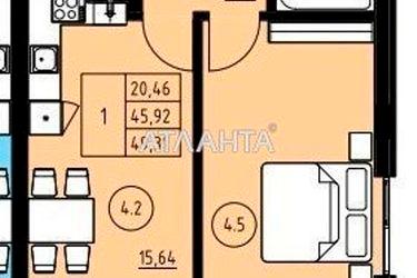 1-room apartment apartment by the address st. Navrotskogo V ul (area 49,3 m2) - Atlanta.ua - photo 7