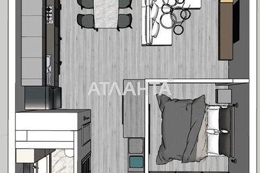 1-room apartment apartment by the address st. Zhemchuzhnaya (area 45,0 m2) - Atlanta.ua - photo 19