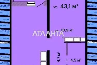 1-room apartment apartment by the address st. Varnenskaya (area 46,0 m2) - Atlanta.ua - photo 21