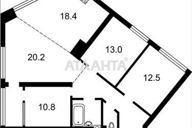 3-rooms apartment apartment by the address st. Ul Lipkovskogo (area 97,1 m2) - Atlanta.ua - photo 58