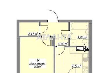 1-room apartment apartment by the address st. Vorobeva ak (area 36,4 m2) - Atlanta.ua - photo 19