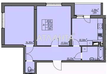2-rooms apartment apartment by the address st. Vorobeva ak (area 60,6 m2) - Atlanta.ua - photo 32