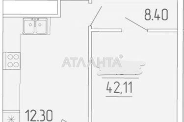 1-кімнатна квартира за адресою вул. Краснова (площа 42,0 м2) - Atlanta.ua - фото 9