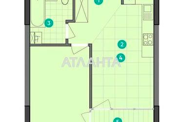 1-комнатная квартира по адресу ул. Виктора Некрасова (площадь 46,0 м2) - Atlanta.ua - фото 18