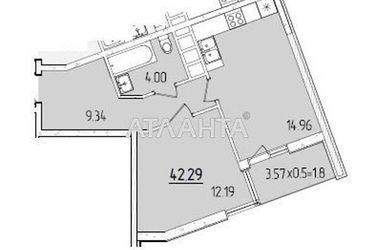 1-room apartment apartment by the address st. Krasnova (area 42,3 m2) - Atlanta.ua - photo 12