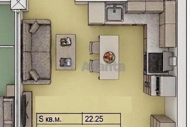 1-комнатная квартира по адресу ул. Степовая (площадь 22,3 м²) - imageAlt 16 1-комнатная квартира по адресу ул. Степовая (площадь 22,3 м²) - Atlanta.ua - imageAlt 16