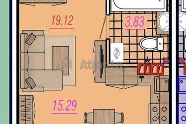 1-кімнатна квартира за адресою вул. Степовая (площа 18,7 м²) - фото 15 1-кімнатна квартира за адресою вул. Степовая (площа 18,7 м²) - Atlanta.ua - фото 15