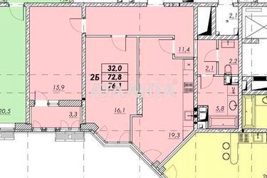 2-кімнатна квартира за адресою вул. Прохорівська (площа 78,5 м²) - фото 8 2-кімнатна квартира за адресою вул. Прохорівська (площа 78,5 м²) - Atlanta.ua - фото 8