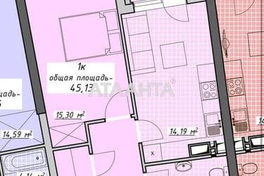 1-комнатная квартира по адресу Курортный пер. (площадь 45,1 м²) - фото 16 1-комнатная квартира по адресу Курортный пер. (площадь 45,1 м²) - Atlanta.ua - фото 16