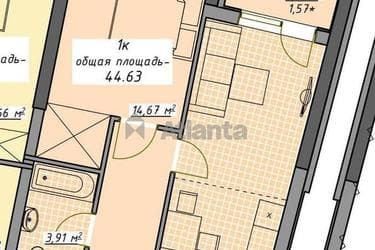 1-комнатная квартира по адресу Курортный пер. (площадь 44,6 м²) - фото 59 1-комнатная квартира по адресу Курортный пер. (площадь 44,6 м²) - Atlanta.ua - фото 59