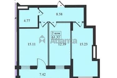 1-комнатная квартира по адресу ул. Дача Ковалевского (площадь 61,4 м²) - imageAlt 10 1-комнатная квартира по адресу ул. Дача Ковалевского (площадь 61,4 м²) - Atlanta.ua - imageAlt 10