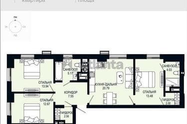 3-кімнатна квартира за адресою Щурата В. Вул. (площа 82,2 м²) - фото 12 3-кімнатна квартира за адресою Щурата В. Вул. (площа 82,2 м²) - Atlanta.ua - фото 12