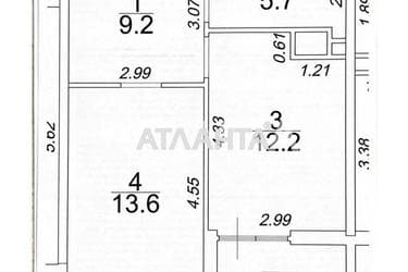 1-кімнатна квартира за адресою вул. Краснова (площа 42,4 м²) - фото 34 1-кімнатна квартира за адресою вул. Краснова (площа 42,4 м²) - Atlanta.ua - фото 34