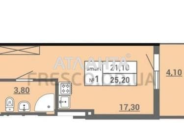 1-room apartment apartment by the address st. Pishonovskaya (area 25,2 m²) - photo 10 1-room apartment apartment by the address st. Pishonovskaya (area 25,2 m²) - Atlanta.ua - photo 10