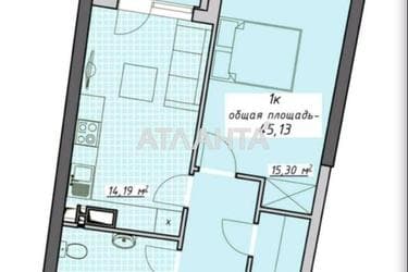 1-комнатная квартира по адресу Курортный пер. (площадь 45,1 м²) - фото 14 1-комнатная квартира по адресу Курортный пер. (площадь 45,1 м²) - Atlanta.ua - фото 14
