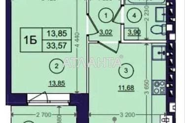 1-room apartment apartment by the address st. Promyshlennaya (area 34 m²) - photo 17 1-room apartment apartment by the address st. Promyshlennaya (area 34 m²) - Atlanta.ua - photo 17