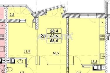2-rooms apartment apartment by the address st. Prokhorovskaya Khvorostina (area 65 m²) - photo 7 2-rooms apartment apartment by the address st. Prokhorovskaya Khvorostina (area 65 m²) - Atlanta.ua - photo 7