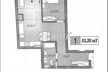 1-комнатная квартира по адресу Навроцкого В. Ул.   (площадь 53,2 м²) - фото 23 1-комнатная квартира по адресу Навроцкого В. Ул.   (площадь 53,2 м²) - Atlanta.ua - фото 23