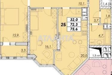 2-комнатная квартира по адресу ул. Прохоровская (площадь 75,6 м²) - фото 15 2-комнатная квартира по адресу ул. Прохоровская (площадь 75,6 м²) - Atlanta.ua - фото 15