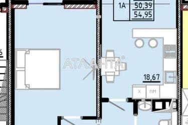 1-комнатная квартира по адресу ул. Франко Ивана (площадь 55,0 м²) - фото 12 1-комнатная квартира по адресу ул. Франко Ивана (площадь 55,0 м²) - Atlanta.ua - фото 12