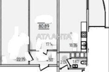 2-комнатная квартира по адресу ул. Краснова (площадь 80,9 м²) - фото 11 2-комнатная квартира по адресу ул. Краснова (площадь 80,9 м²) - Atlanta.ua - фото 11