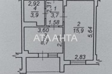 1-комнатная квартира по адресу ул. Торговая (площадь 34,4 м²) - фото 16 1-комнатная квартира по адресу ул. Торговая (площадь 34,4 м²) - Atlanta.ua - фото 16