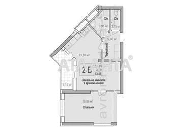 2-кімнатна квартира за адресою вул. Героїв Крут (площа 54 м²) - фото 9 2-кімнатна квартира за адресою вул. Героїв Крут (площа 54 м²) - Atlanta.ua - фото 9
