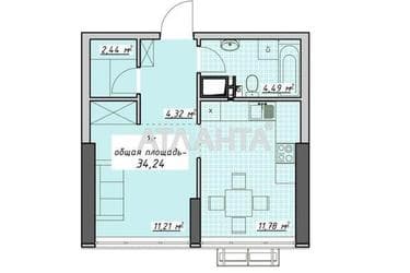 1-комнатная квартира по адресу Курортный пер. (площадь 34,5 м²) - фото 33 1-комнатная квартира по адресу Курортный пер. (площадь 34,5 м²) - Atlanta.ua - фото 33