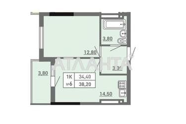 1-кімнатна квартира за адресою вул. Пішонівська (площа 38,2 м²) - фото 10 1-кімнатна квартира за адресою вул. Пішонівська (площа 38,2 м²) - Atlanta.ua - фото 10