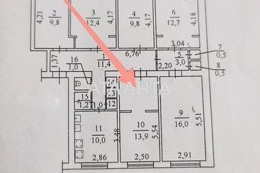 Room in dormitory apartment by the address st. Kosmonavtov (area 14 m²) - photo 24 Room in dormitory apartment by the address st. Kosmonavtov (area 14 m²) - Atlanta.ua - photo 24